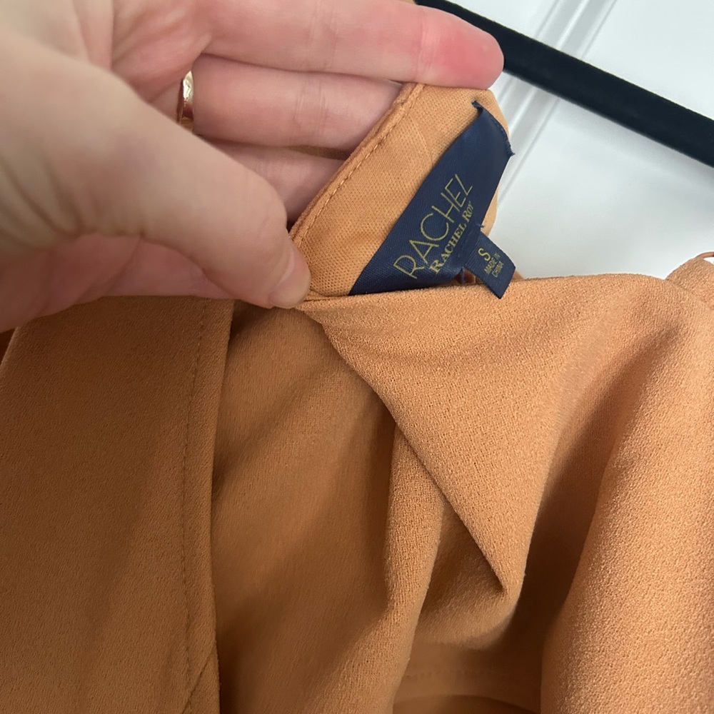 RACHEL Rachel Roy One-Shoulder Tan Dress - Picture 3 of 3